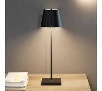 Sigor Nuindie tango lámpara de mesa LED recargable, negra, IP20, atenuable