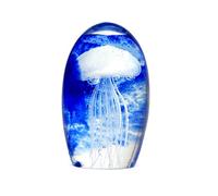 Sigris - Pisapapeles Cristal Medusa Azul 13 cm