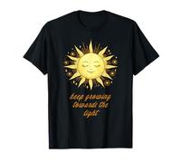 Sigue Creciendo hacia la Luz - Estética Sol y Flores Camiseta