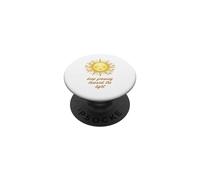 Sigue Creciendo hacia la Luz - Estética Sol y Flores PopSockets PopGrip Adhesivo