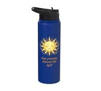 Sigue Creciendo Hacia la Luz - Estética Sol y Flores Stainless Steel Insulated Water Bottle