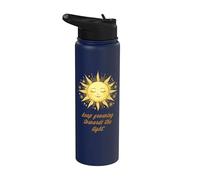 Sigue Creciendo Hacia la Luz - Estética Sol y Flores Stainless Steel Insulated Water Bottle