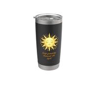 Sigue Creciendo Hacia la Luz - Estética Sol y Flores Vaso térmico de acero inoxidable de doble pared
