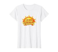 Sigue creciendo Motivacional Camiseta gráfica económica, Mujer, Blanco, S