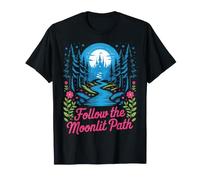Sigue el diseño del Castillo Encantado del Camino Iluminado por la Luna Camiseta