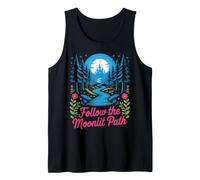 Sigue el diseño del Castillo Encantado del Camino Iluminado por la Luna Camiseta sin Mangas