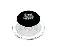 Sigue en Truckin Semi Truck Driver Big Rig Vintage Trucker PopSockets PopGrip para MagSafe