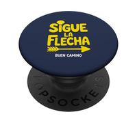 Sigue La Flecha Buen Camino De Santiago Yellow Arrow Spain PopSockets PopGrip Adhesivo