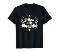 Sigue la luz de la Luna - Boho Cosmic Harmony Camiseta