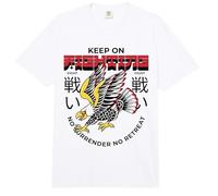 Sigue luchando sin rendición sin retiro (Declaración del Luchador) Comfort Colors Adult Heavyweight T-Shirt