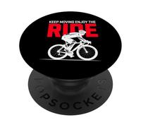 Sigue moviéndote Disfruta del viaje en bicicleta PopSockets PopGrip Adhesivo
