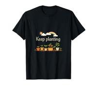 Sigue plantando Plantas de plántulas Cottagecore Arco Iris Camiseta