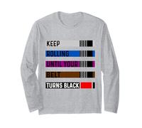 Sigue rodando hasta Que tu cinturón se vuelve Negro BJJ brasileño Manga Larga