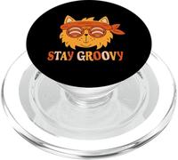 Sigue Siendo Groovy Cat Hippie PopSockets PopGrip para MagSafe