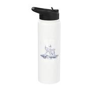 ¿Sigue siendo tu turno? Cita divertida de esqueleto esperando Stainless Steel Insulated Water Bottle