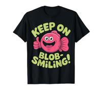 ¡Sigue Sonriendo! Bonito diseño de pez Rosa Camiseta