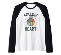 Sigue tu corazón Camiseta Manga Raglan