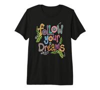 Sigue Tus sueños Contorno Blanco Camiseta Premium