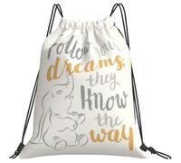 Sigue Tus Sueños Ellos Conocen El Camino Hombres Mujer Cordón Bolsa Impermeable Saco De Gimnasio Gracioso Mochila Con Cordón Para Deportivo Gimnasio Viaje