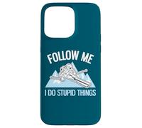 Sígueme I Do Stupid Things Funny Powder Skiing Carcasa para iPhone 15 Pro MAX