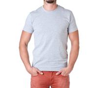 Siguiente nivel T Shirt 3600 Hombres de Premium Fitted manga corta Crew - 3600, L, Gris Heather