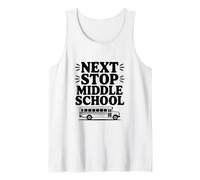 Siguiente Parada Escuela Secundaria Autobús Aventura Camiseta sin Mangas