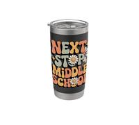 Siguiente Stop Middle School Lindo Graduado de quinto grado Vaso térmico de acero inoxidable de doble pared