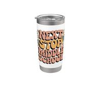 Siguiente Stop Middle School Lindo Graduado de quinto grado Vaso térmico de acero inoxidable de doble pared