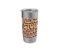 Siguiente Stop Middle School Lindo Graduado de quinto grado Vaso térmico de acero inoxidable de doble pared