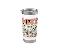 Siguiente Stop Middle School Lindo Graduado de quinto grado Vaso térmico de acero inoxidable de doble pared