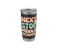 Siguiente Stop Middle School Lindo Graduado de quinto grado Vaso térmico de acero inoxidable de doble pared