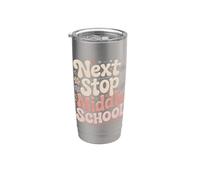 Siguiente Stop Middle School Lindo Graduado de quinto grado Vaso térmico de acero inoxidable de doble pared