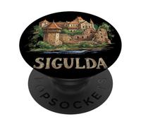 Sigulda Letonia - Recuerdo de Viaje para Regalo PopSockets PopGrip Adhesivo