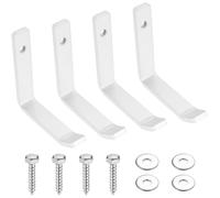 SiGuLiKeJi 4 Pcs Ganchos para Colgar Bicicletas, Gancho Pared de Garaje, Gancho Bicicleta Pared, Ganchos Pared de Garaje Garage, Soporte Ganchos en J para Colgadores Herramientas Eléctricas, Blanco