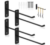 SiGuLiKeJi 4 Pcs Ganchos Para Colgar, Colgador Bicicleta Pared, Gancho de Garaje, Soporte de Pared para Neumáticos, Soporte Montaje en Llanta para Garaje Herramientas, hasta 15 kg