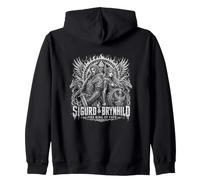 Sigurd Y Brynhild Fuego Anillo del Destino Saga Sudadera con Capucha