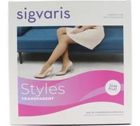 Sigvaris Styles Transparente Medias con Autosujeción Clase 2 Normales Talla S Negro