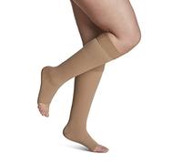 Sigvaris 862 alzas rodilla punta abierta Select Comfort con GripTop - 20-30 mmHg Para Hombre MS corto crispa