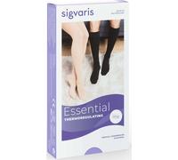 Sigvaris Cotton 1 Ad Calcetín Punta Abierta Negro TS/L 1 Par