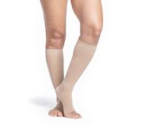 Sigvaris EverSheer 783CSSO33 30-40mmHg Unisex Open Toe Calf, Natural, Small and Short by Sigvaris
