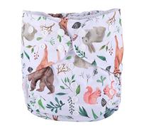 Sigzagor - Pañal de 2 a 7 años de edad, pañal, bolsillo reutilizable lavable, bebé niños pequeños (ciervos multicolores)