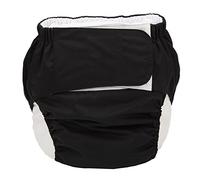 Sigzagor Pañal de tela grande para adolescentes y adultos, reutilizable, lavable para discapacidad, incontinencia con gancho y lazo para hombres (grande de 66 a 127 cm)