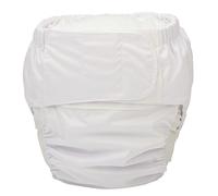 Sigzagor Pañal de tela grande para adultos para adolescentes y adultos, reutilizable y lavable para discapacidades (blanco grande de 26 a 50 pulgadas)