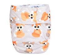 Sigzagor Pañal de tela para adultos, reutilizable, lavable para incontinencia con discapacidad (Baby Fox)
