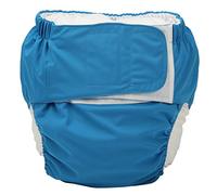 Sigzagor - Pañal de tela para adultos, reutilizable, lavable para incontinencia de discapacidad, Azul (66 a 127 cm).