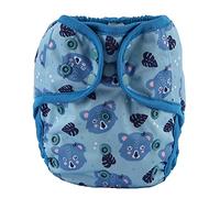 Sigzagor Pañal para bebé, talla única, 8 libras a 36 libras (ositos azules)