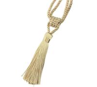 SIHAOYY 1 Pieza Abrazadera de Cortina con borlas Hecha a Mano, Accesorio para habitación, Hebilla de Cortina Dorada, Cuerda para decoración del hogar, sujeción de Flecos para Ventana