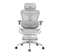 SIHOO Silla de Oficina Ergonómica C300 Pro con Reposabrazos 6D, Soporte Lumbar Dinámico, Ajuste de Profundidad del Asiento, Reposapiés y Respaldo Ajustable Blanco(Se envía en Dos Paquetes Separados)