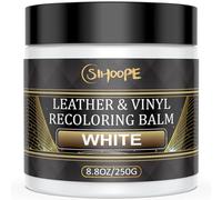 SIHOOPE 250 g Líquido Reparador para Cuero Blanco, Kit de Reparación - Pintura para Cuero, Quita Arañazos en Asientos de Coche, Sofás, Zapatos, Bolsos y Chaquetas