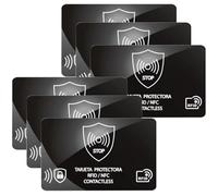 SiHuiTu Paquete de 4 tarjetas de bloqueo RFID, protector de tarjeta de crédito de débito, bloqueador NFC antirrobo, protección de tarjeta blindada para carteras, protección completa de la cartera